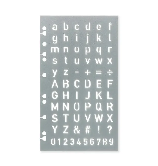 Filofax Classic pochoir lettres stencil A5 Personal