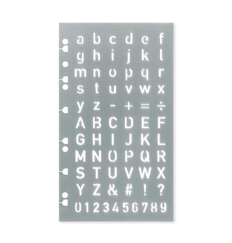 Filofax Classic pochoir lettres stencil A5 Personal