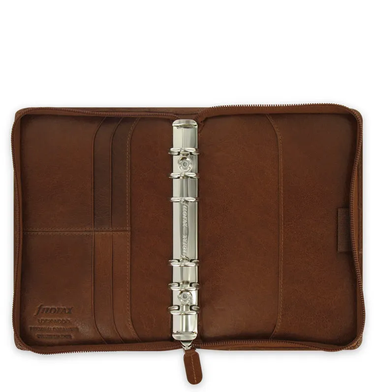 Filofax Lockwood organiseur zip Personal gris cuir
