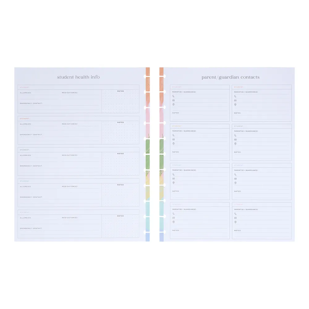 Happy Planner Parent Student pack accessoires Big enseignant