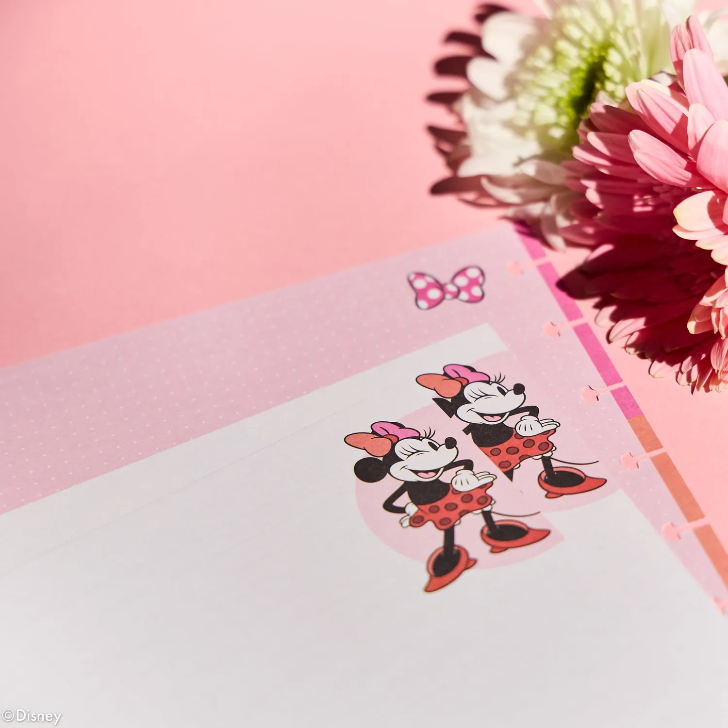 Happy Planner Minnie Bow Happy recharge agenda Classic 40 feuilles pointillés
