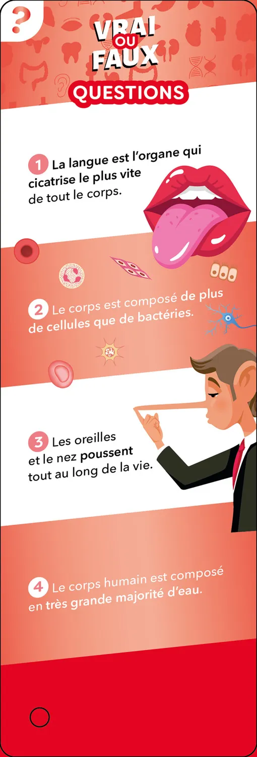 Les Incollables Éventail Passion Corps humain éventail quiz corps humain