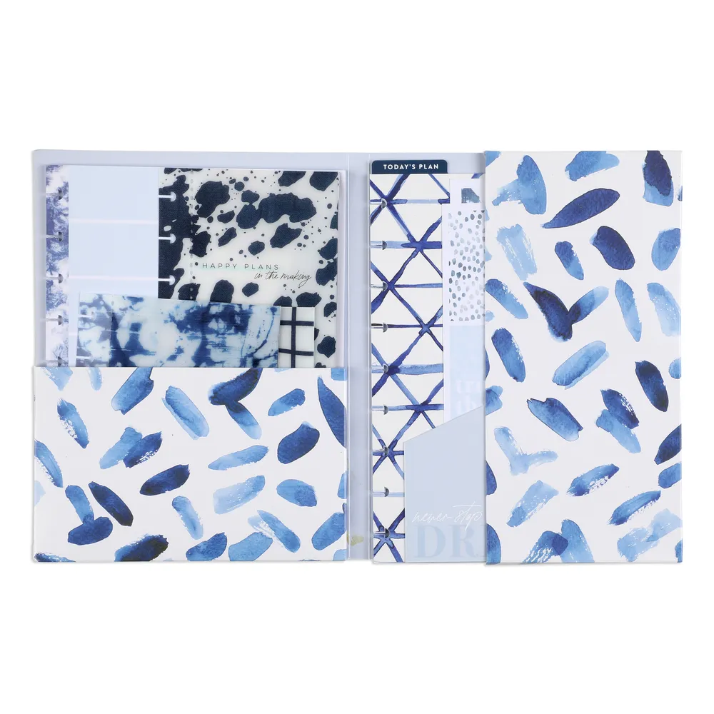 Happy Planner Indigo Tie Dye compagnon accessoires Classic