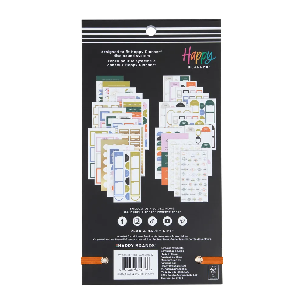 Happy Planner Balanced Soul livre stickers bien-être