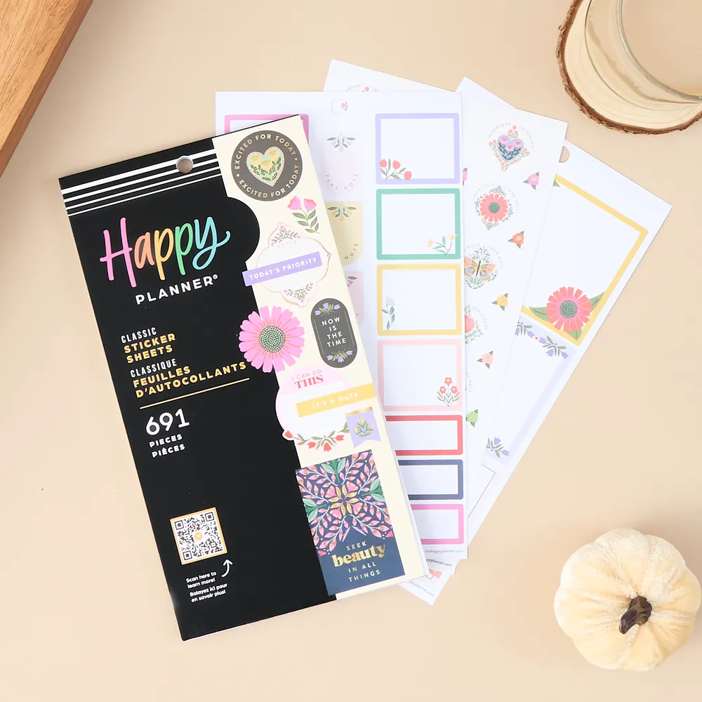 Me & My Big Ideas Folk & Flora carnet stickers 691