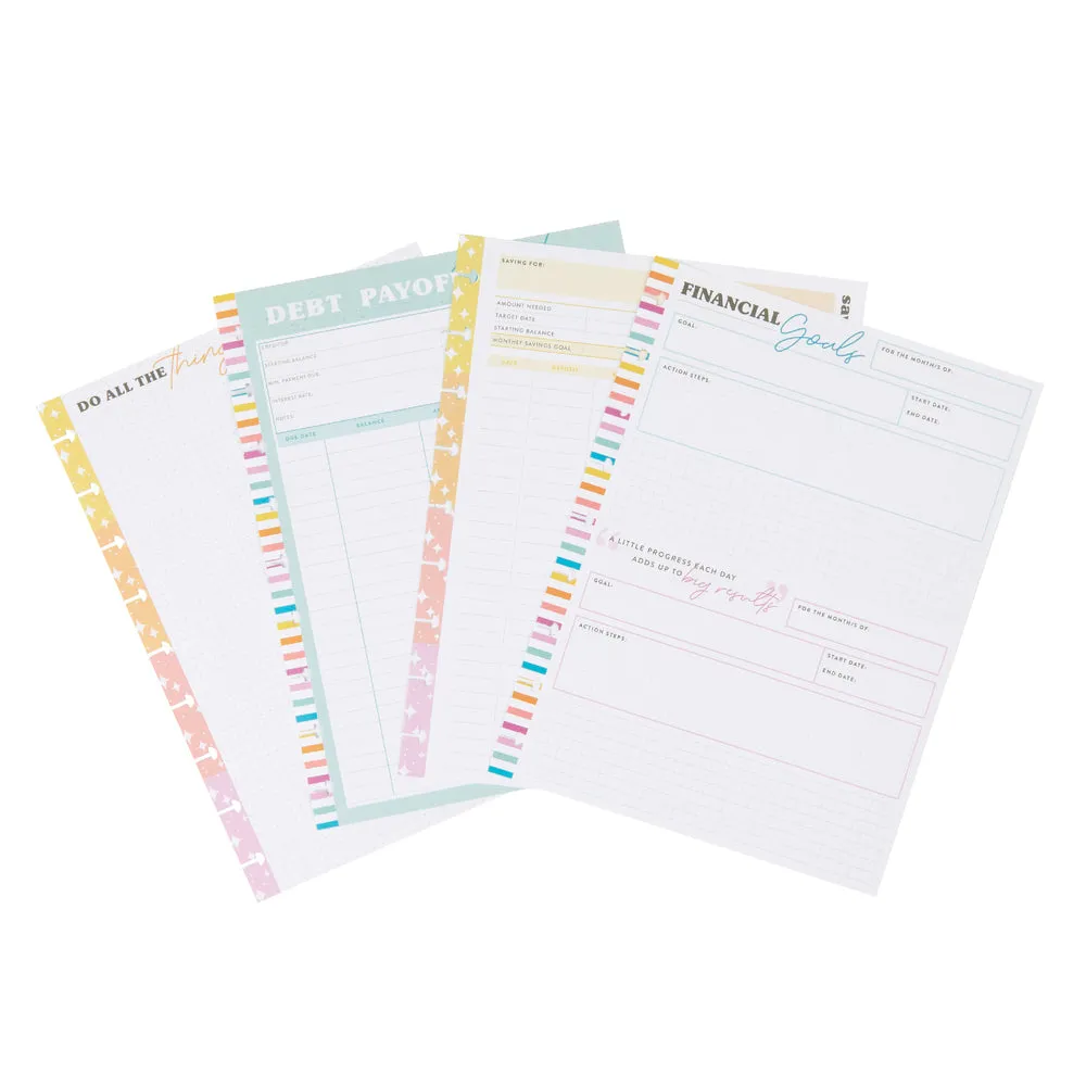 Happy Planner Savvy Saver recharge Classic suivi dettes budget