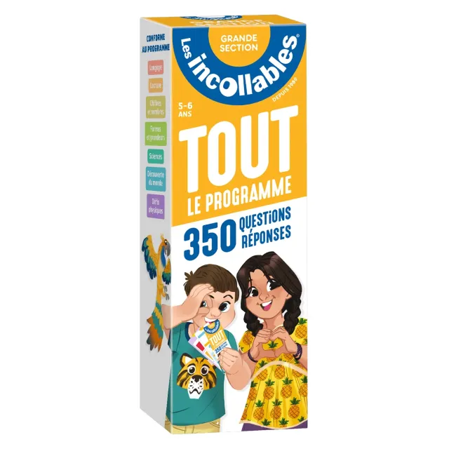 Les Incollables grande section boîte quiz 5-6 ans 350 quiz