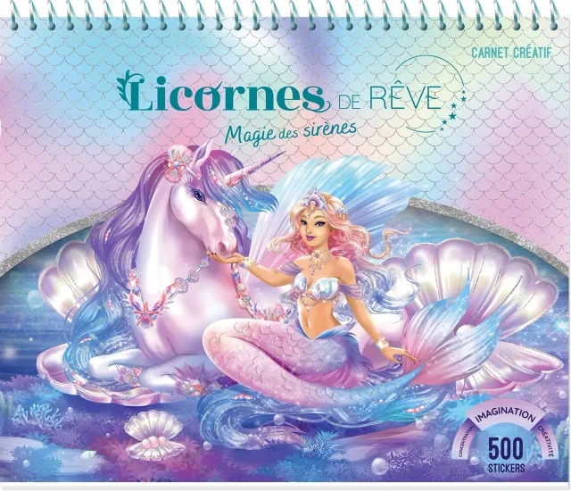 Frigobloc Licornes de rêve Magie des Sirènes carnet créatif