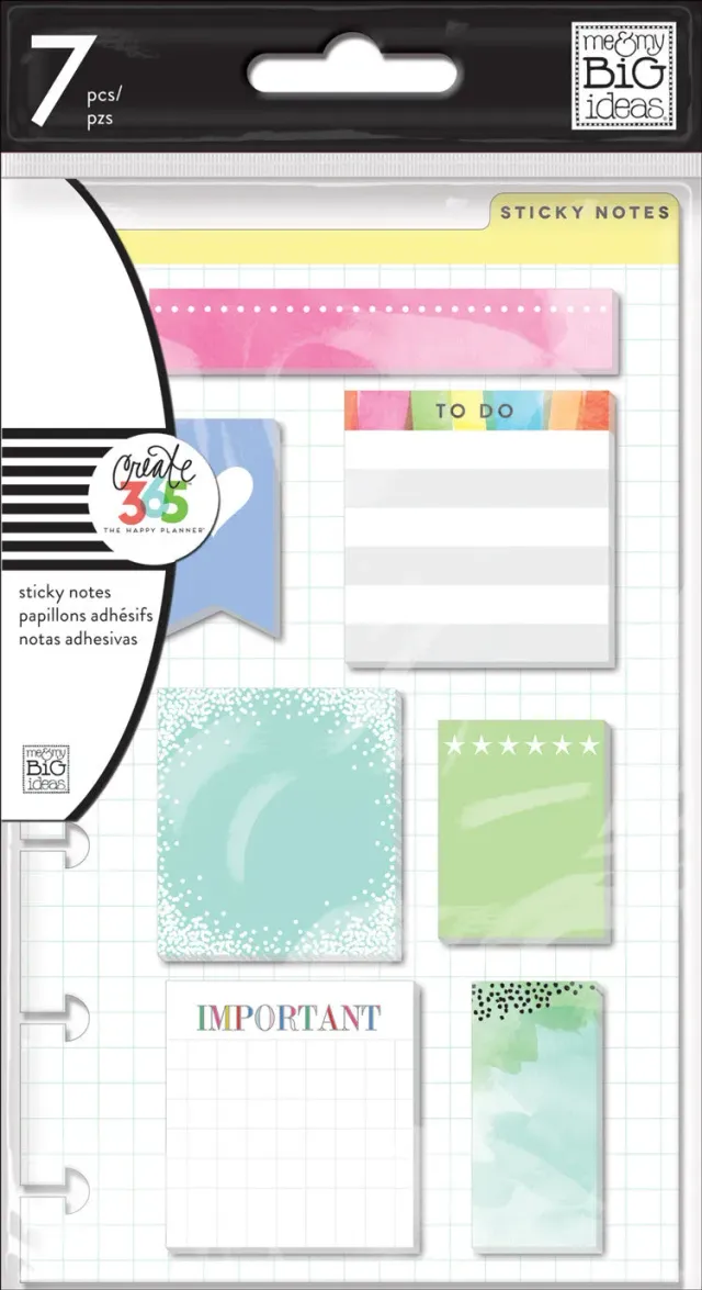 Happy Planner Mini notes autocollantes 7 blocs 140