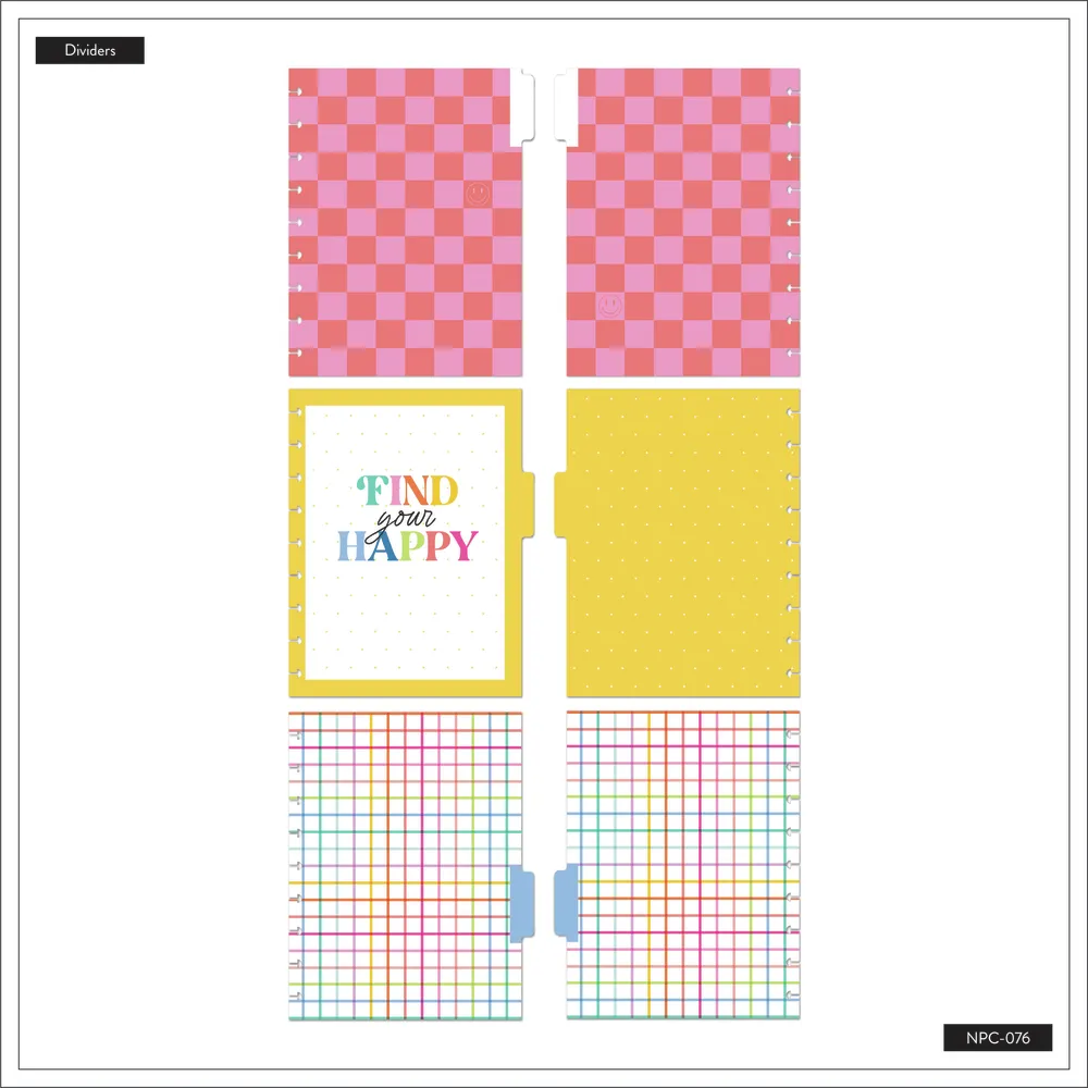 Happy Planner Happy Brights carnet Classic pointillé 60 feuilles