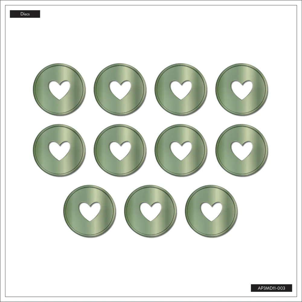 Happy Planner disques expanseurs métal menthe x11