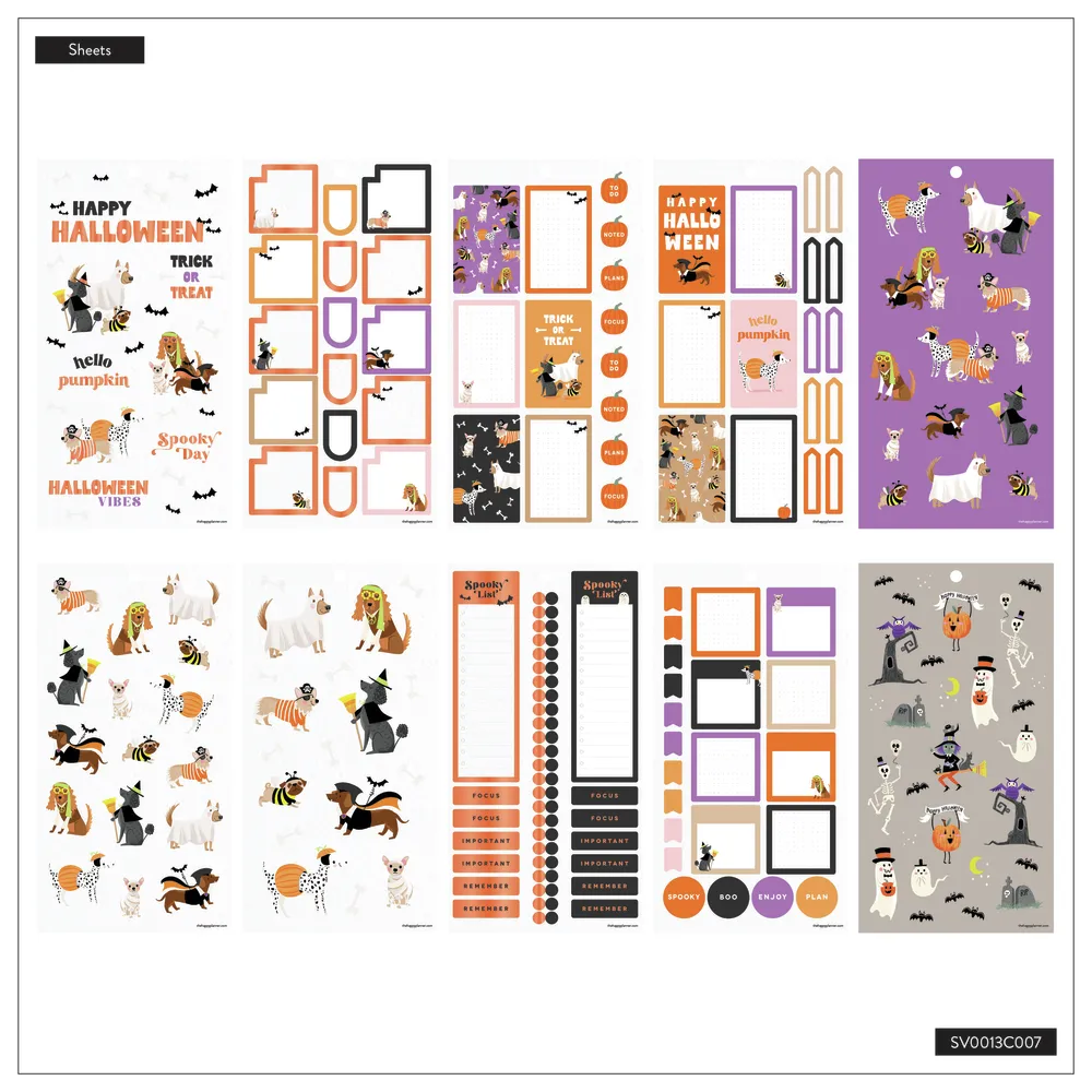 Happy Planner Autumn Accents stickers Classic 30 feuilles automne