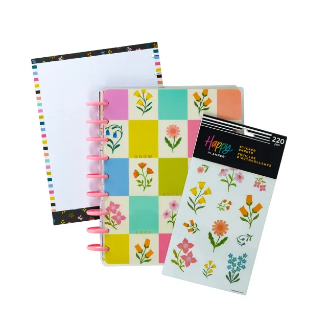 Happy Planner Planning 101 agenda non daté Classic kit floral