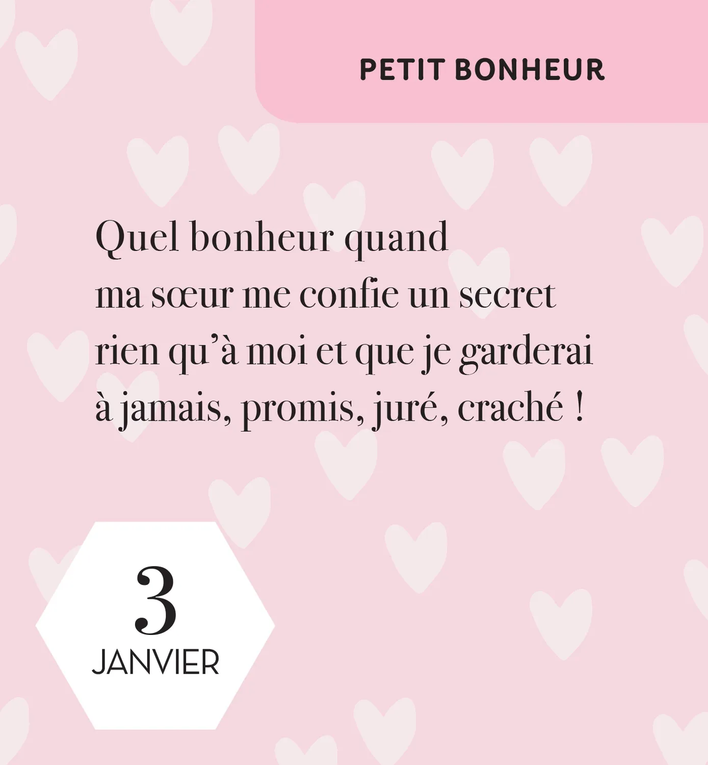 Frigobloc 365 Petits mots pour ma soeur calendrier mini cadeau
