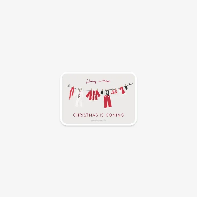 Kartotek Santa Clothes sticker vinyle mat Noël