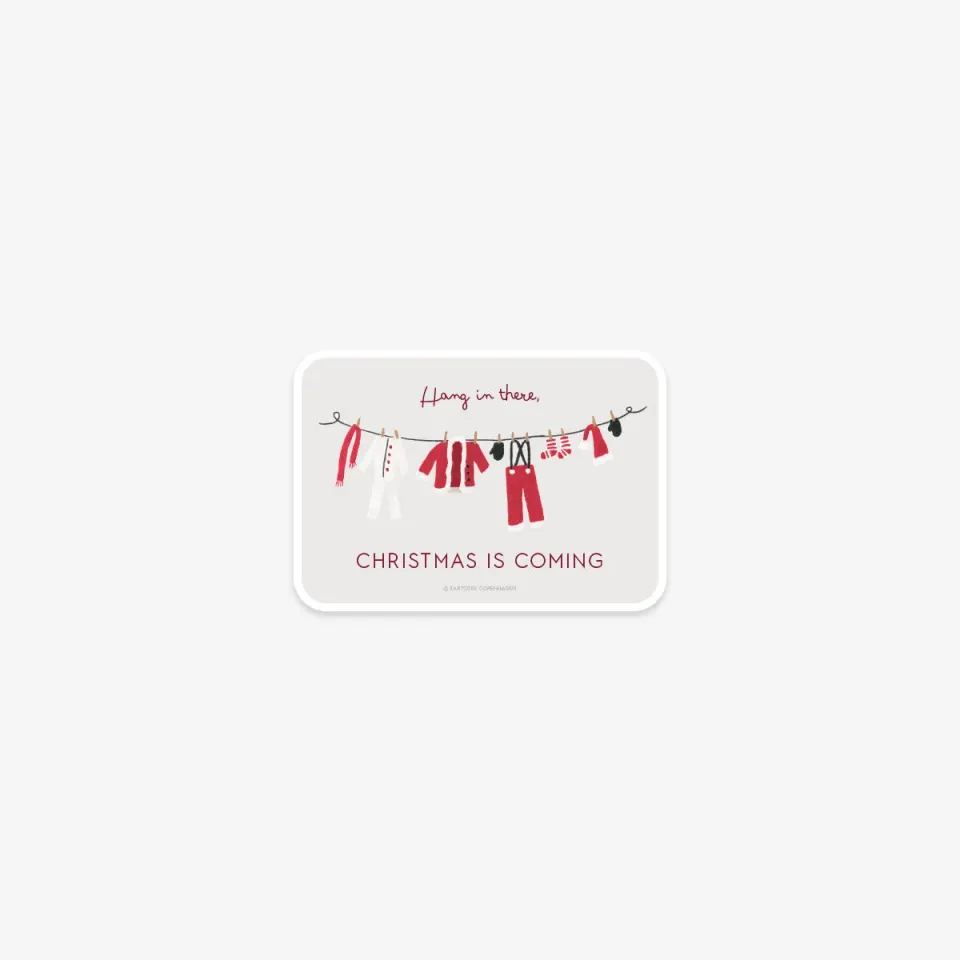 Kartotek Santa Clothes sticker vinyle mat Noël