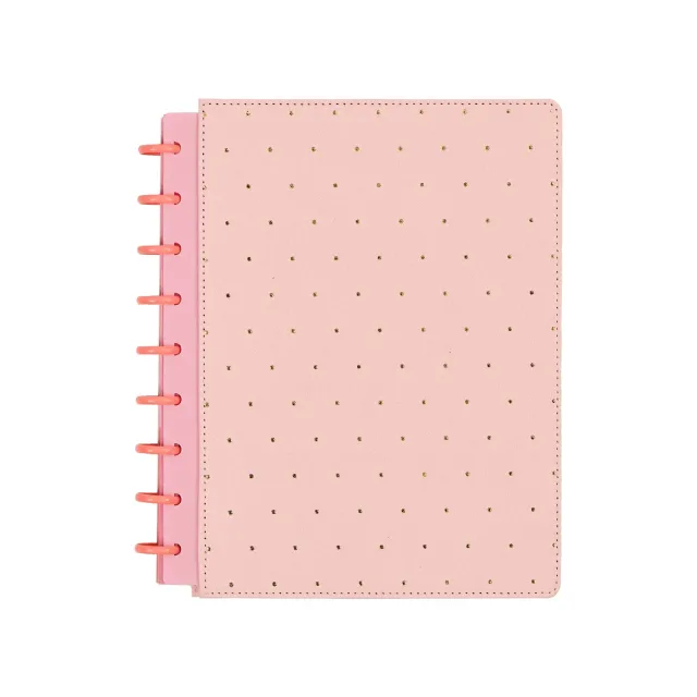 Happy Planner Polka Dot Blush carnet Classic 60 velours