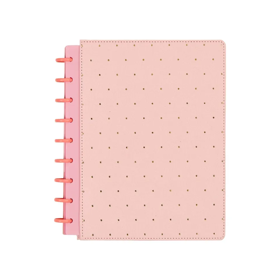 Happy Planner Polka Dot Blush carnet Classic 60 velours