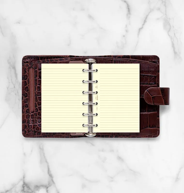 Filofax Pocket feuilles lignées crème 20 feuilles ligné