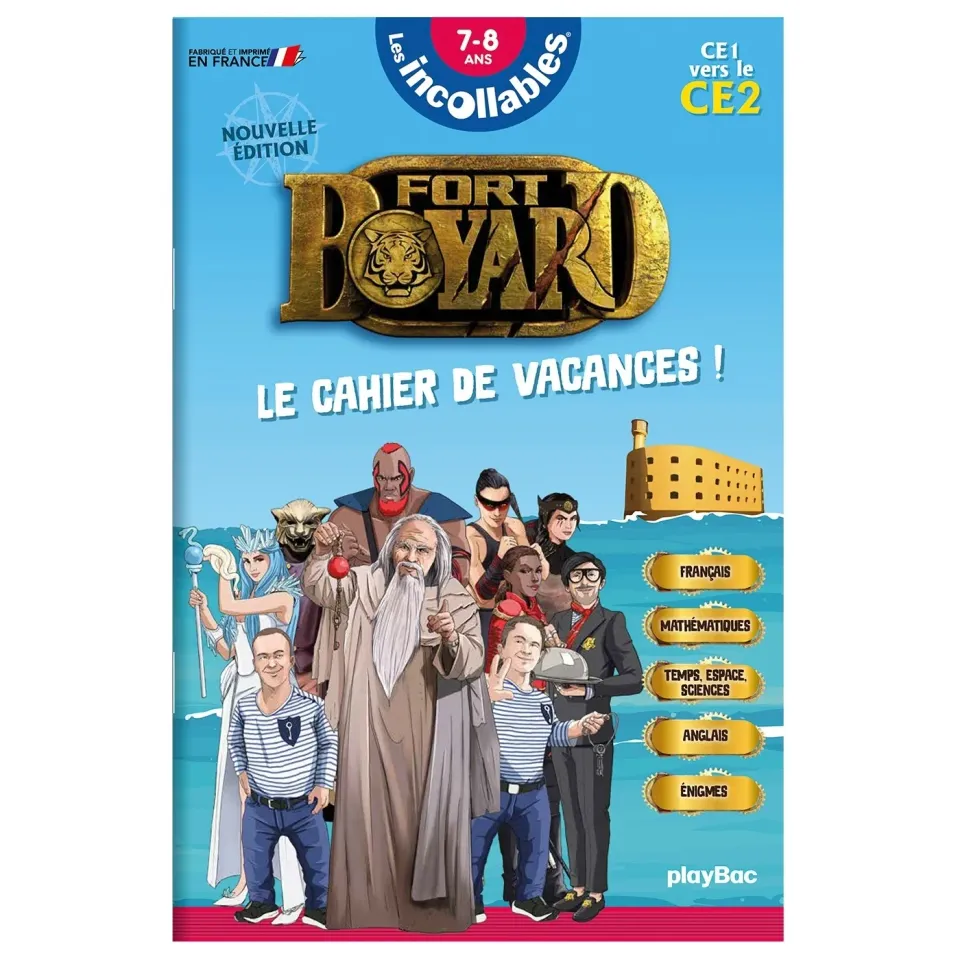 Les Incollables Fort Boyard cahier de vacances CE1-CE2 7-8 ans
