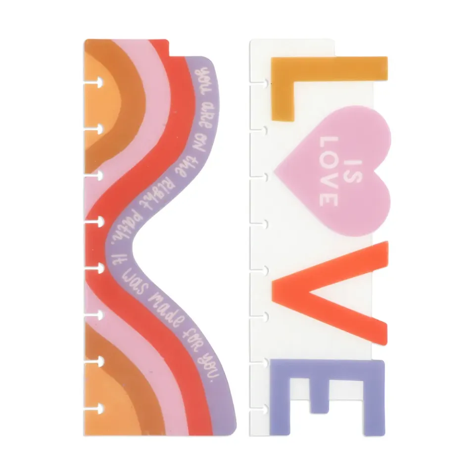 Happy Planner Love is Love marque-pages Classic lot de 2