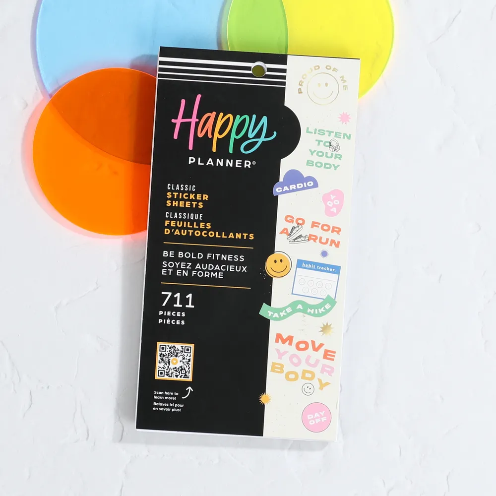 Happy Planner Be Bold Fitness stickers fitness 771 stickers