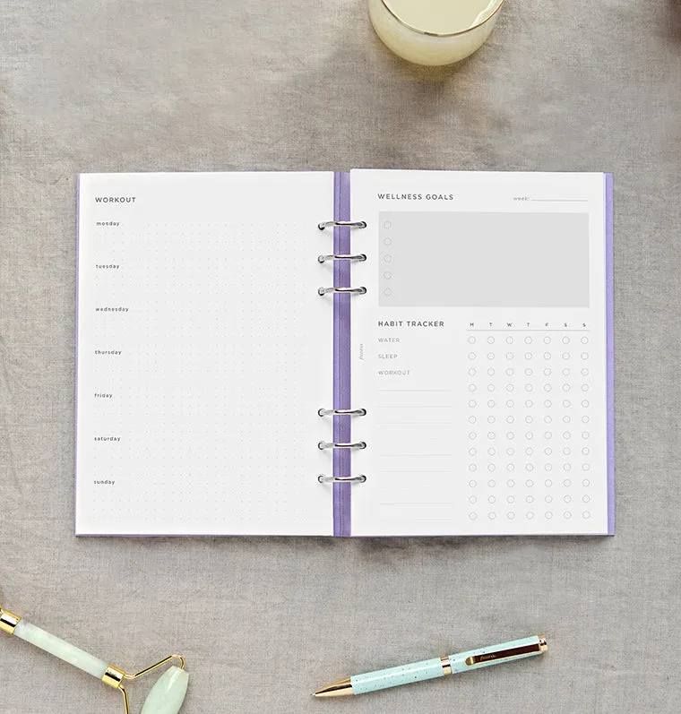 Filofax A5 recharge wellness tracker 56 feuilles