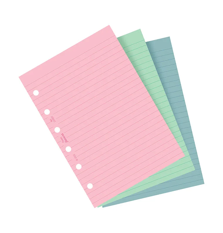 Filofax Fashion recharge lignée Pocket 30 colorée