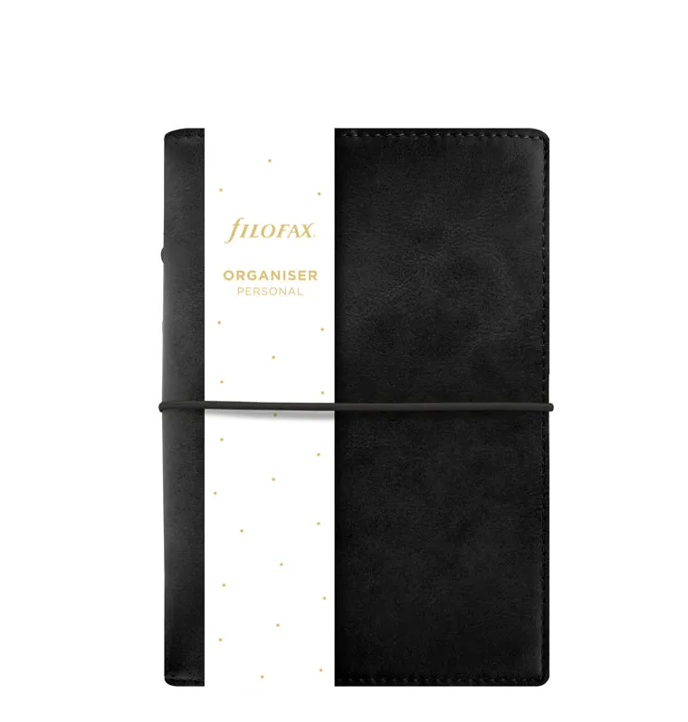 Filofax Domino Soft Personal organiseur noir à anneaux