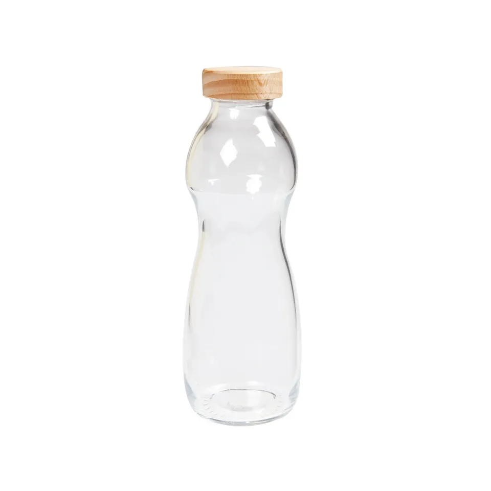 My365 gourde en verre bouchon bois 50 cl zéro déchet