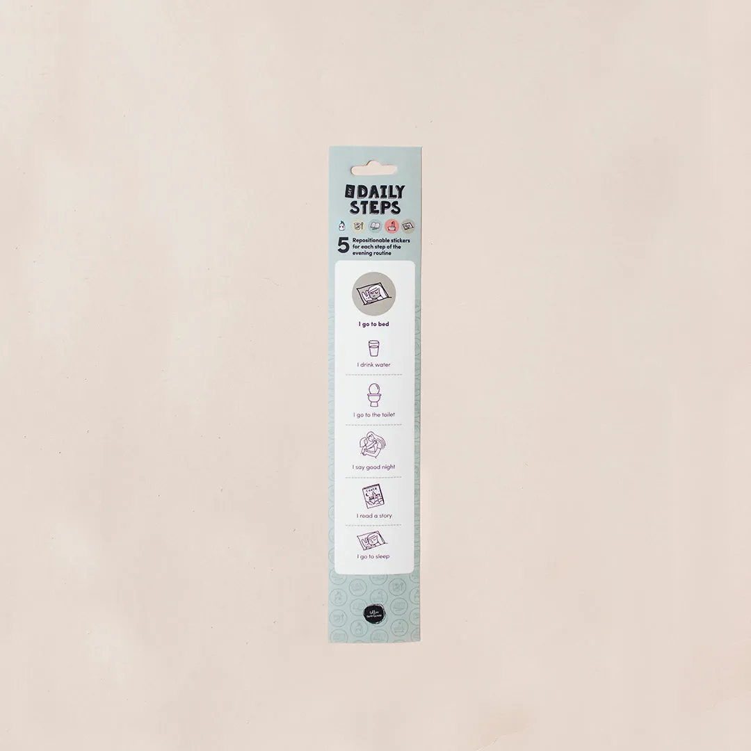Les Belles Combines My Daily Steps Evening Routine autocollants x5