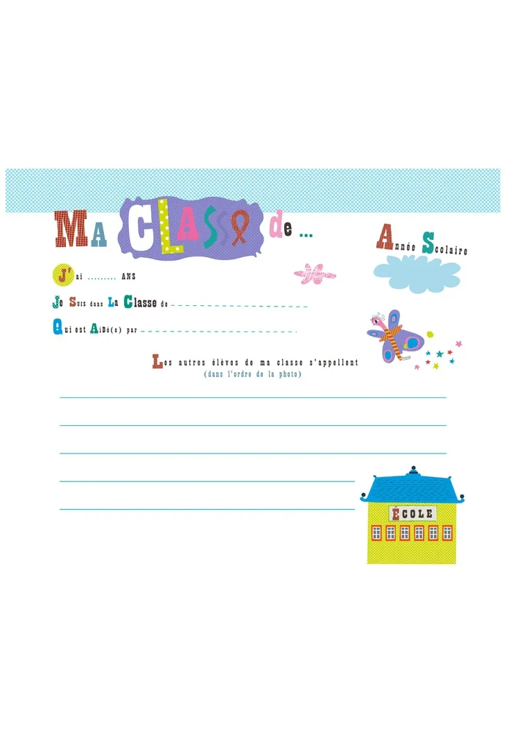 Frigobloc Mon album photos de classe maternelle au lycée