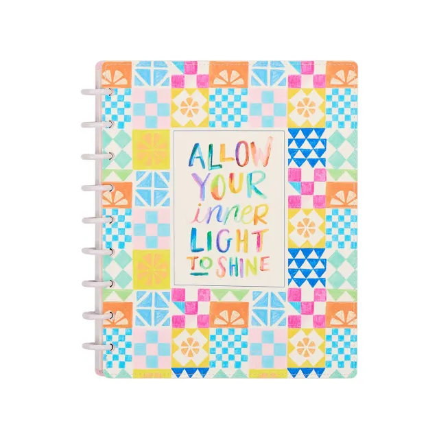 Happy Planner Sunshine Splash carnet pointillé ligné Classic 60 feuilles