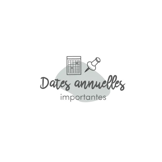 Les Belles Combines Feuille dates importantes fiche annuelle française
