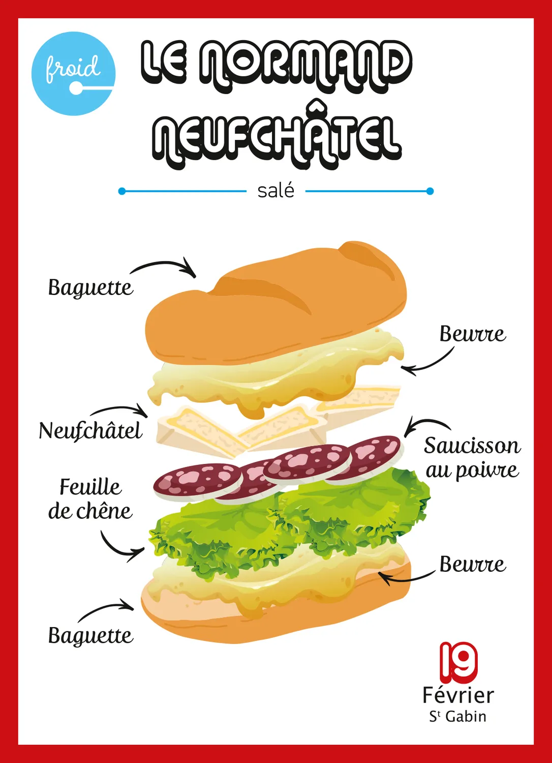 Frigobloc Sandwichs Burgers & Cie 365 jours calendrier à bloc
