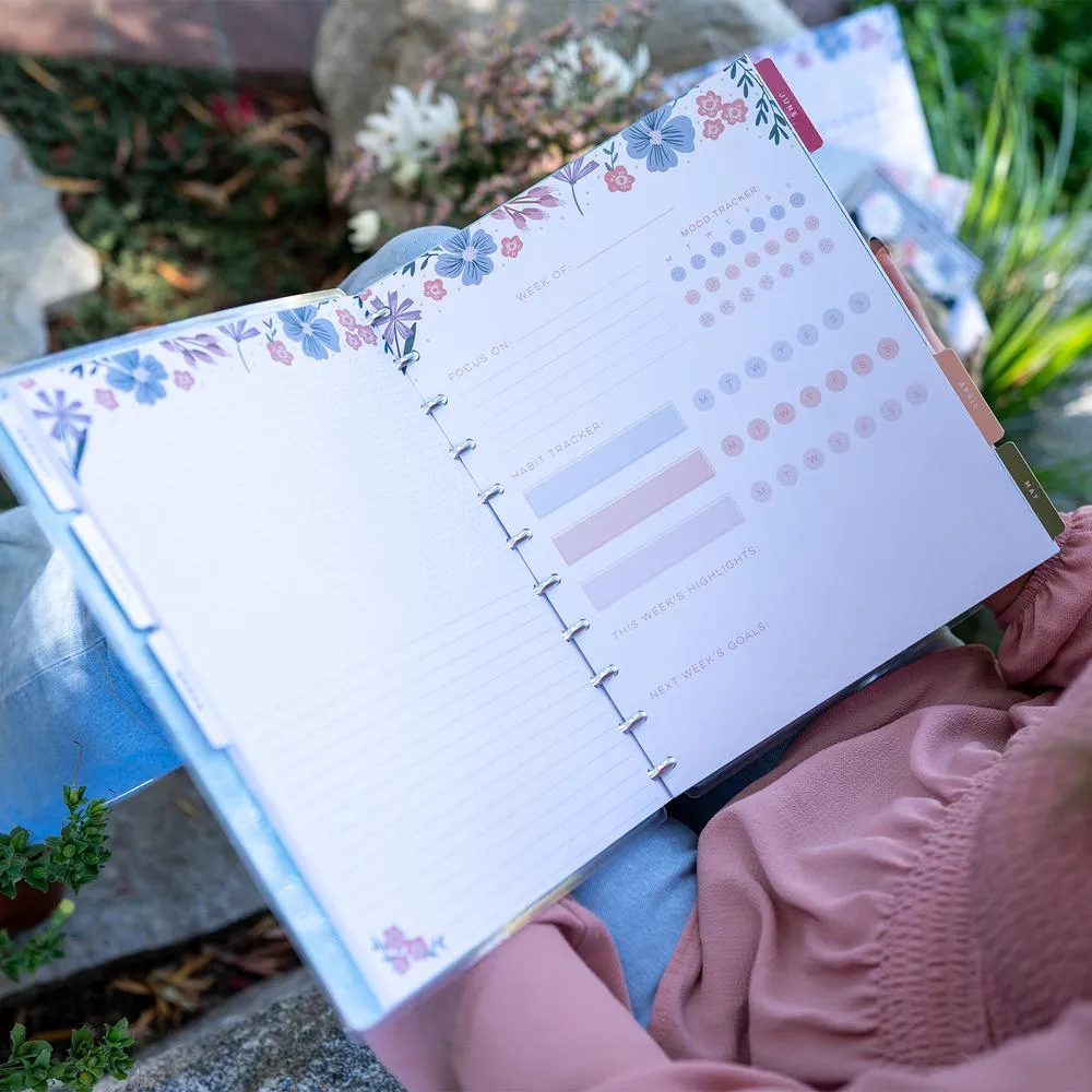 Happy Planner Florals Big recharge papier bien-être 40 pages