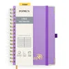 Poprun WH145L carnet spirale ligné violet