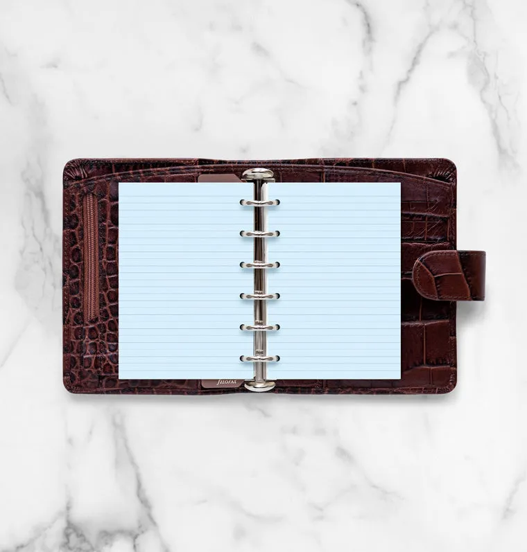 Filofax Classic recharge feuilles lignées Pocket bleu x20