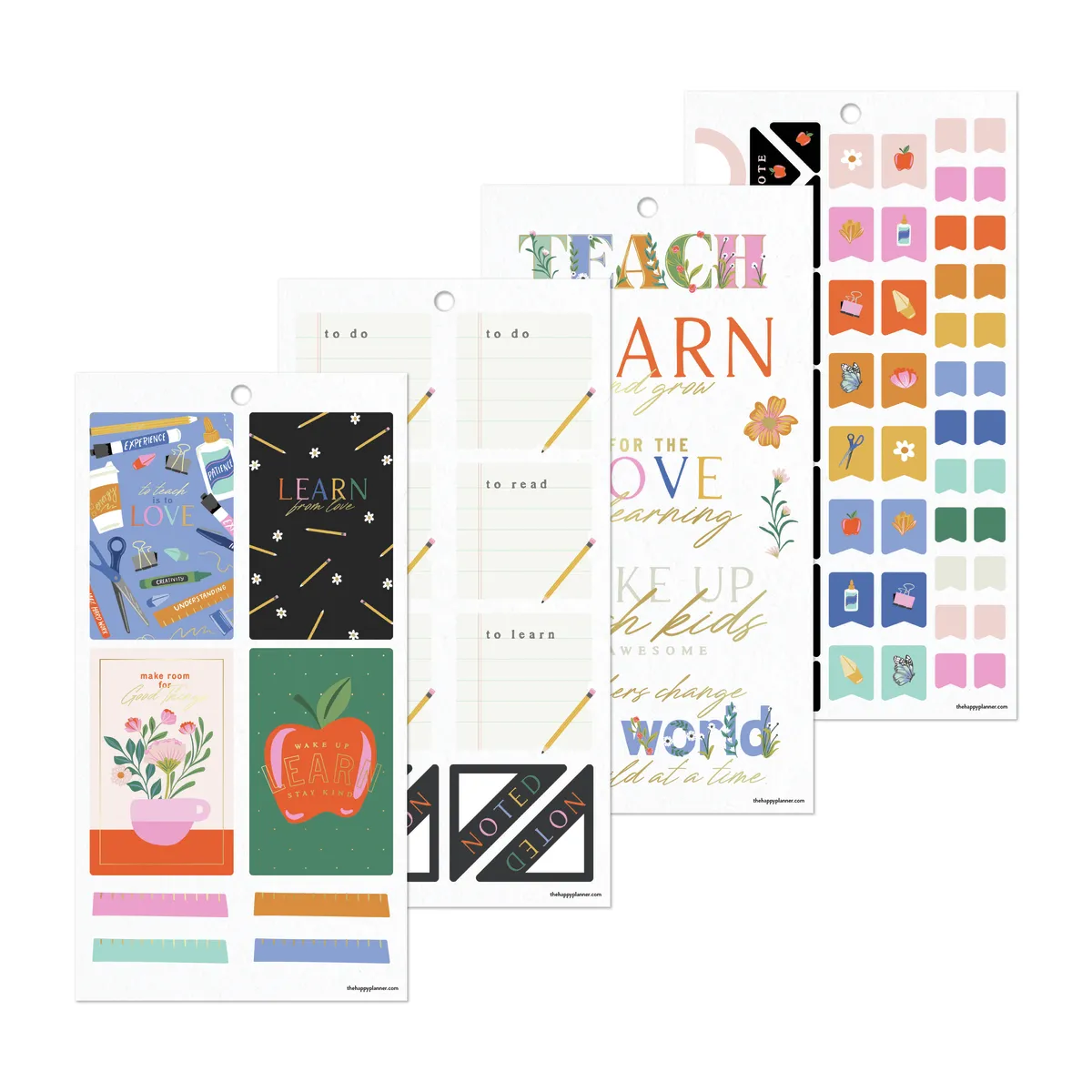 Happy Planner Homeschool Heart stickers Big value pack 532