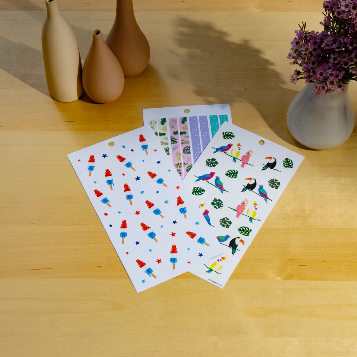 Happy Planner Summer Vibes stickers été 759 motifs 30 planches