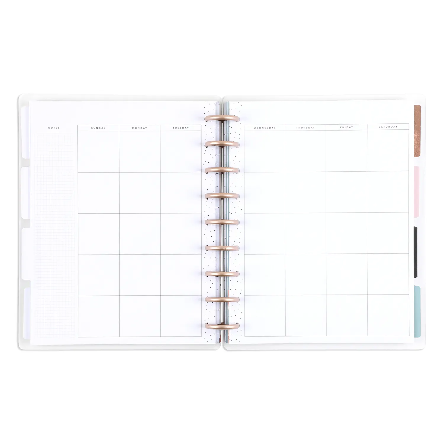 Happy Planner Gathered Flowers agenda classic dashboard 12 mois non daté