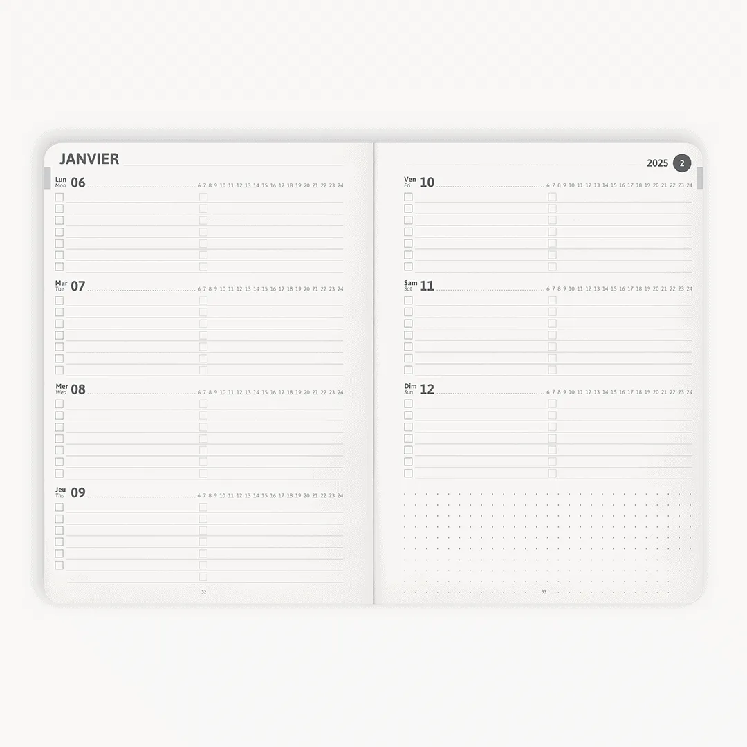 My365 SIMPLE Bullet agenda A5 2026/2027 + jaquette Zen