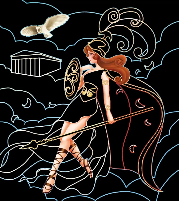 Ma pochette Mythologie cartes à gratter et colorier 10 cartes