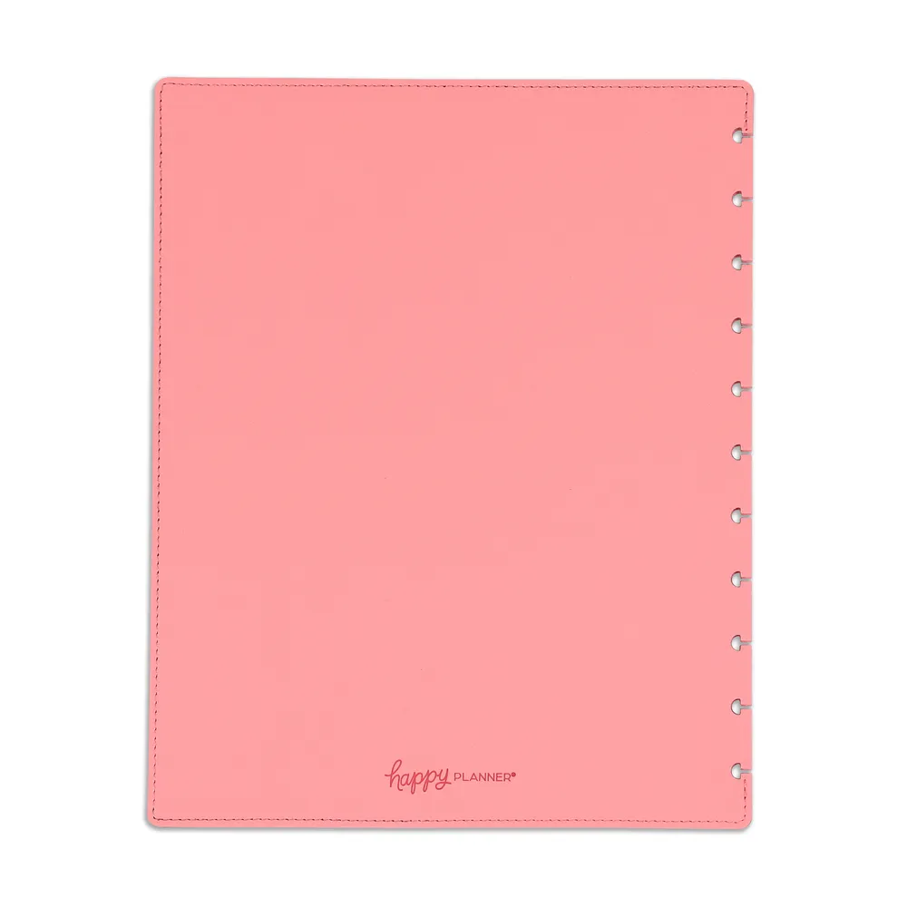 Happy Planner Deluxe couverture Big Bubblegum simili cuir