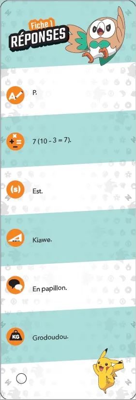 Les Incollables Je rentre en CE1 cahier quiz Pokémon CP