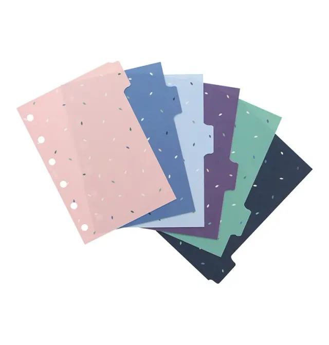 Filofax Garden intercalaires Pocket couleur 6 onglets