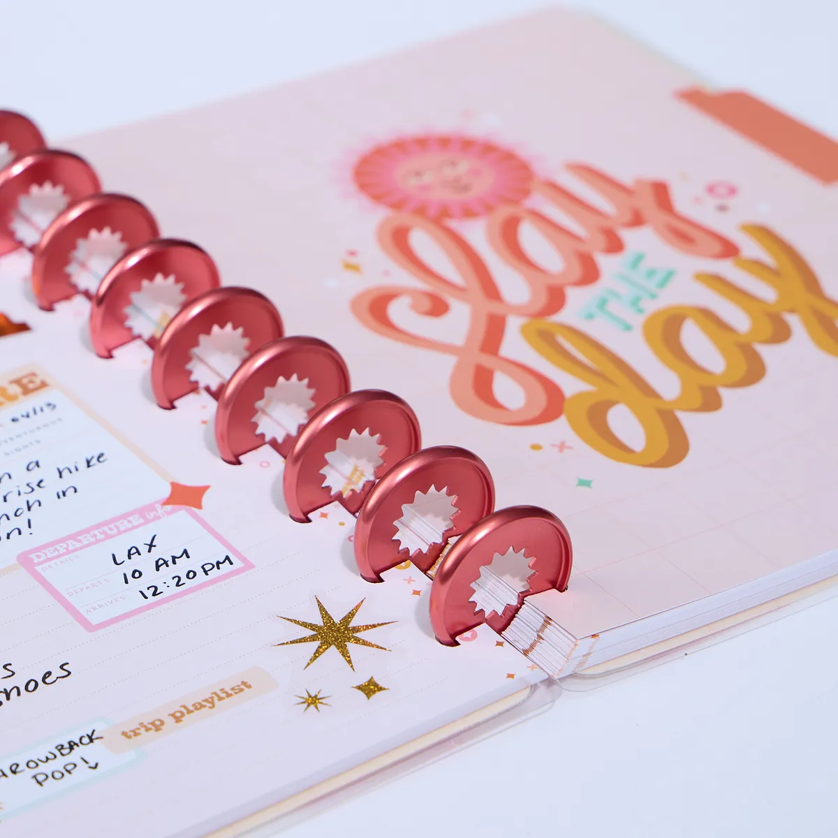 Happy Planner Retro Sunset Traveler coffret voyage Cat Coq