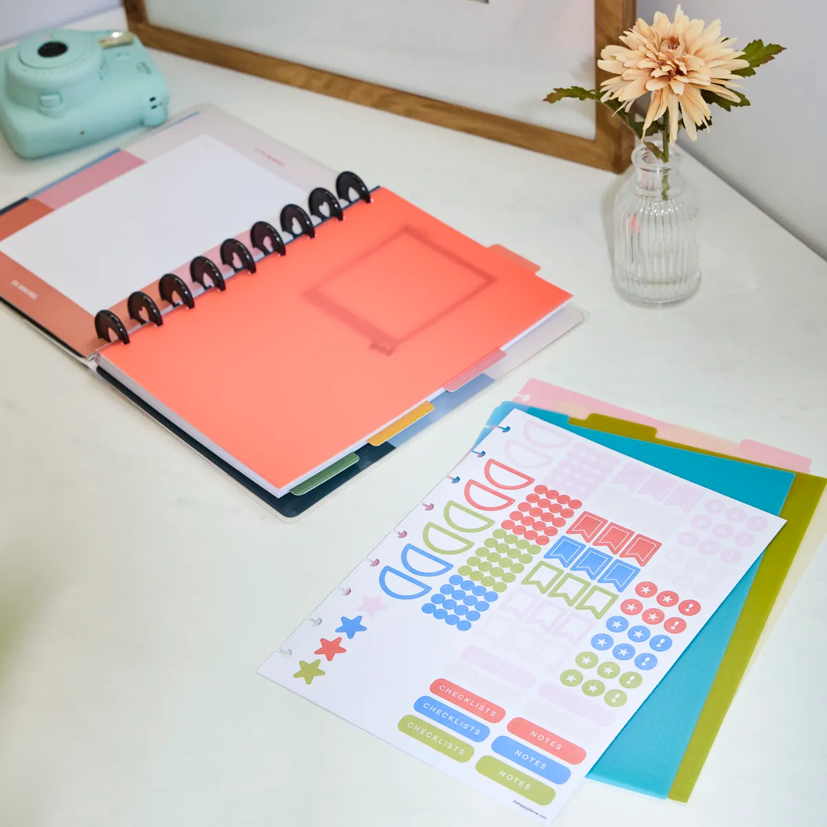 Happy Planner Bright Day intercalaires plastique Classic lot 5