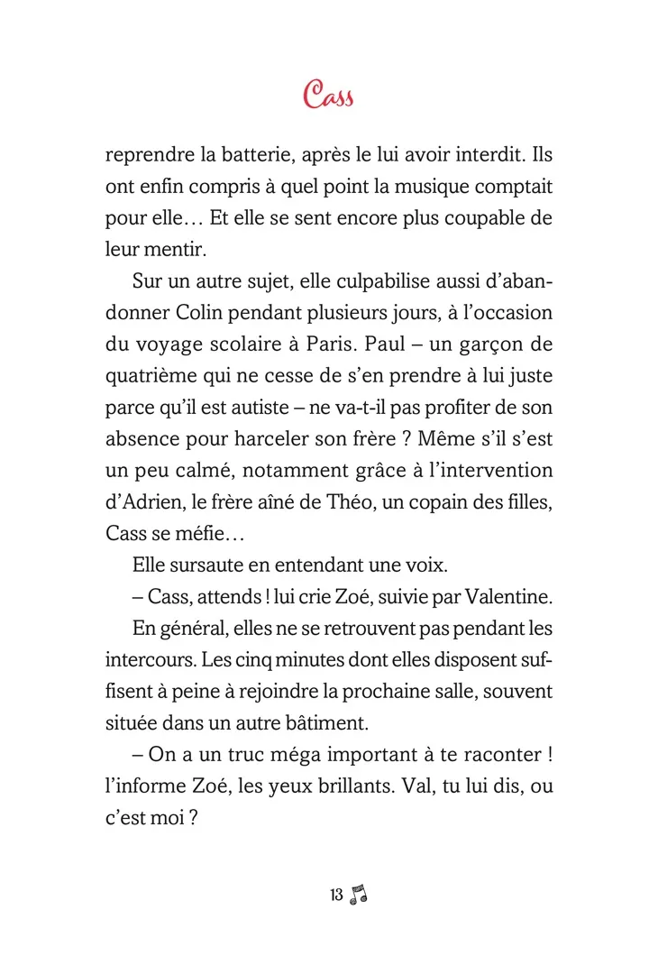 Frigobloc Coeur de Pop Trois filles à Paris Tome 3 roman 8-12 ans