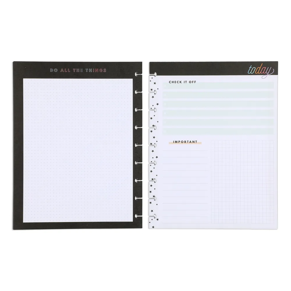 Happy Planner Today's Notes recharge papier Classic 40 feuilles